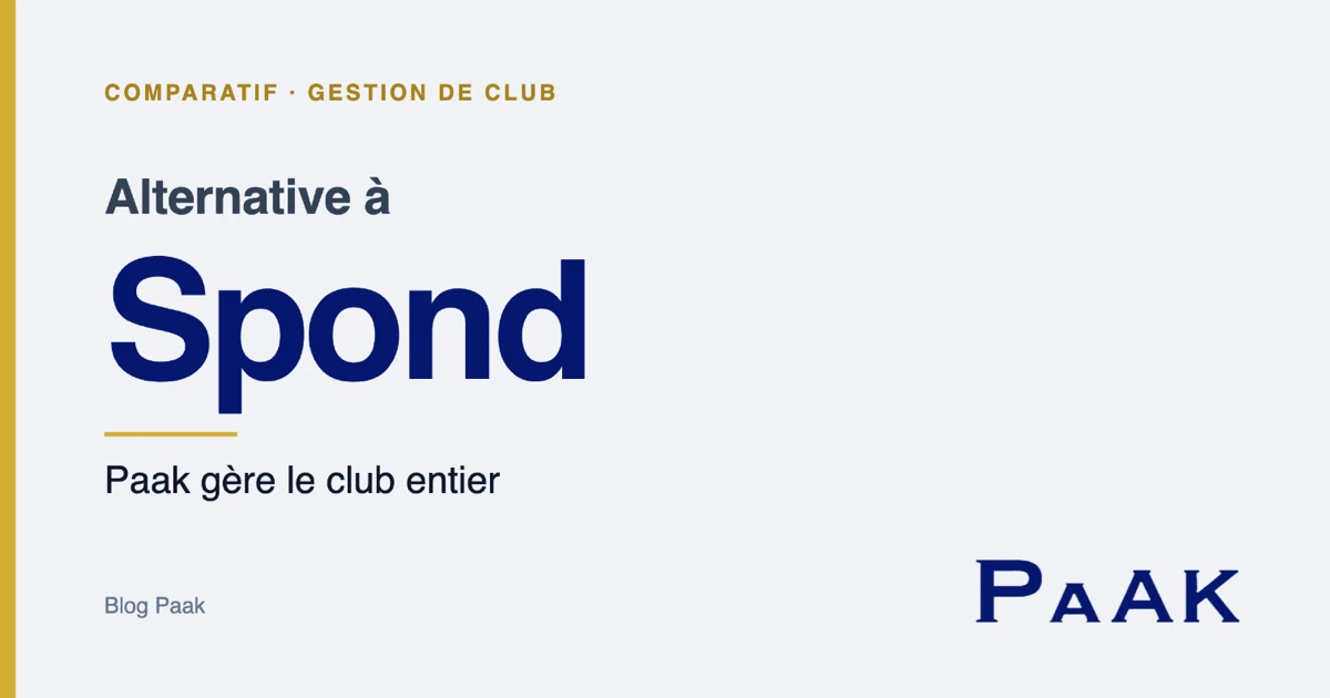 Alternative à Spond : Paak gère le club entier