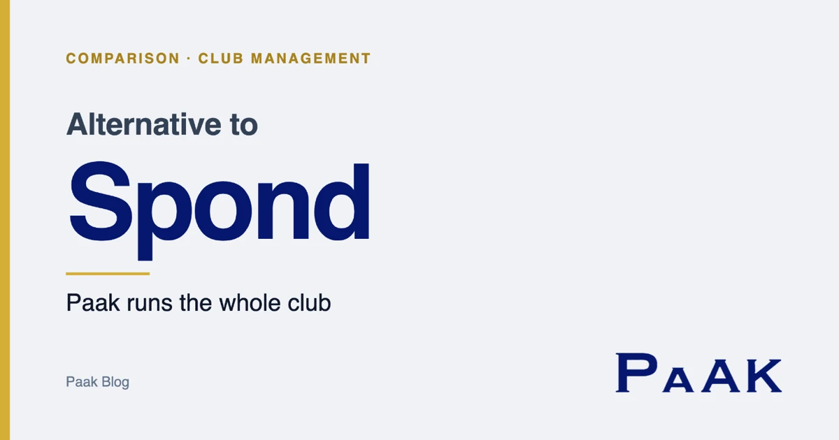 Spond alternative: Paak runs the whole club